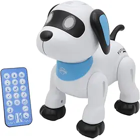 Zippy Toys, Robô Brinquedo Infantil com Bateria Recarregável USB com Controle Remoto Cachorro