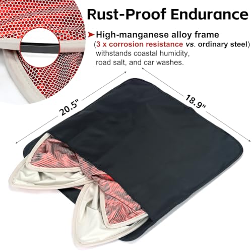 Image of Tesla Model 3(2020-2025) Double-Layer Glass Sunshade Roof Red-Film Crystal Coatings,Easy Install with Clips, Foldable & Storage Bag UV Blocking Tesla Accessories Gray