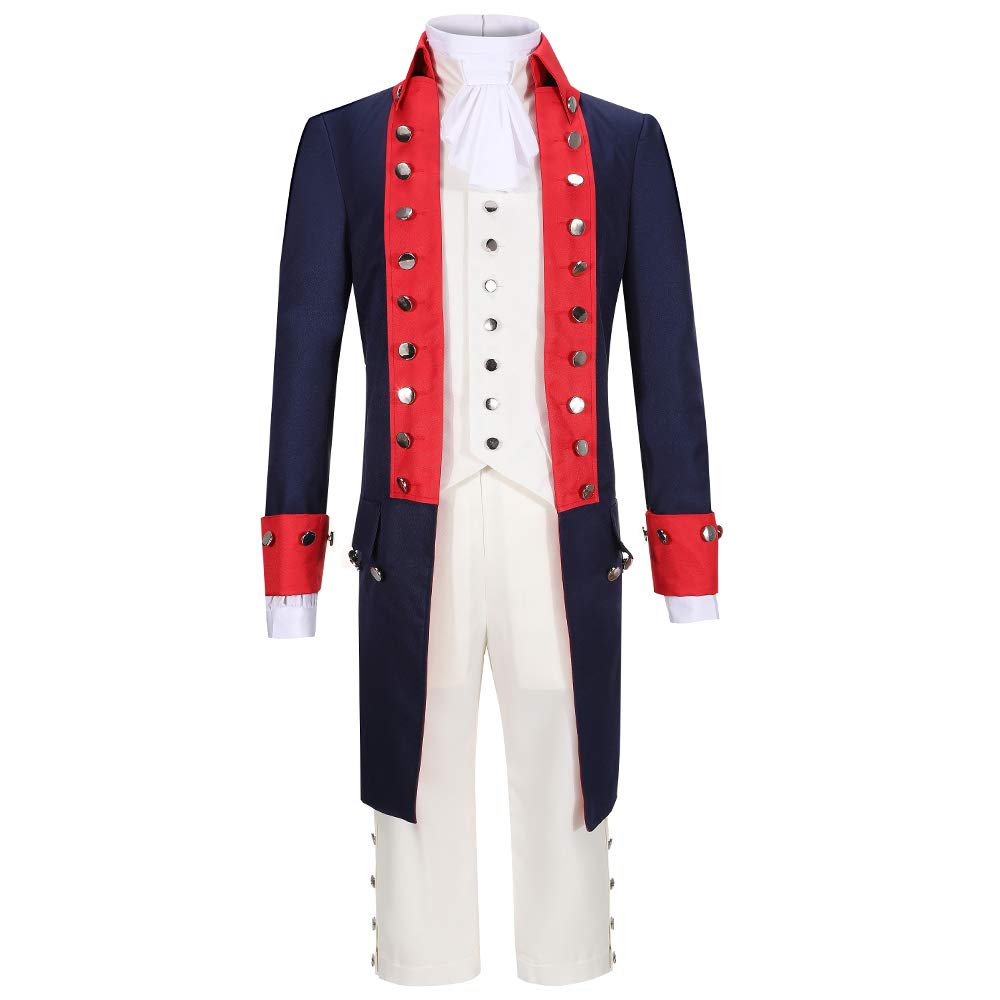 Cos-Love Adult George Washington Thomas Jefferson James Madison Alexander Hamilton Costume Cosplay for Men