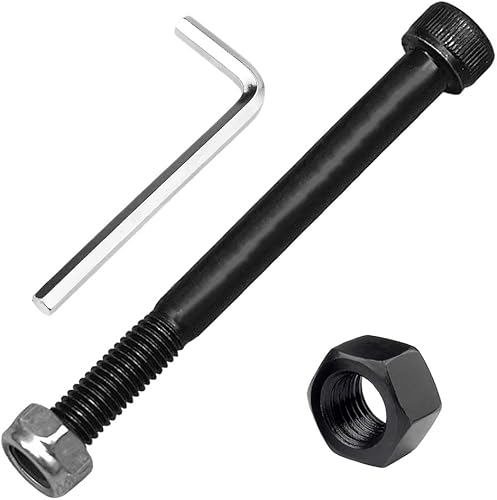 Miniatura 1 de Eje Pro Scooter M8 0.315 in X 1.102 in-5.118 in Tamaño múltiple 12.9 Grado Acero al carbono para rueda delantera trasera Freestyle Scooter Grinds