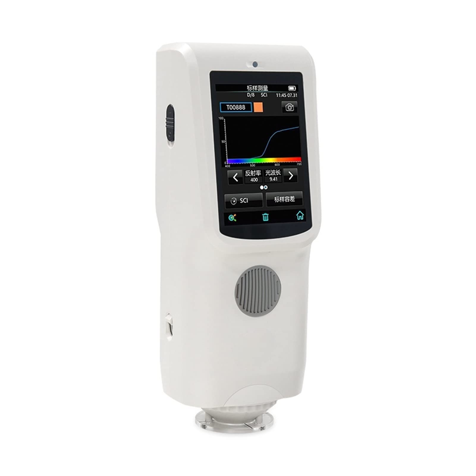 Kolorymetry TS7010 Laboratorium kolorymetru chroma przenośna analizator kolorów różnica Tester miernika z częstością krzywej odbicia 400-700 nm
