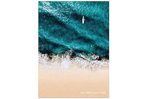 Surf Waves Medium Monthly Planner: Inspire Your Year