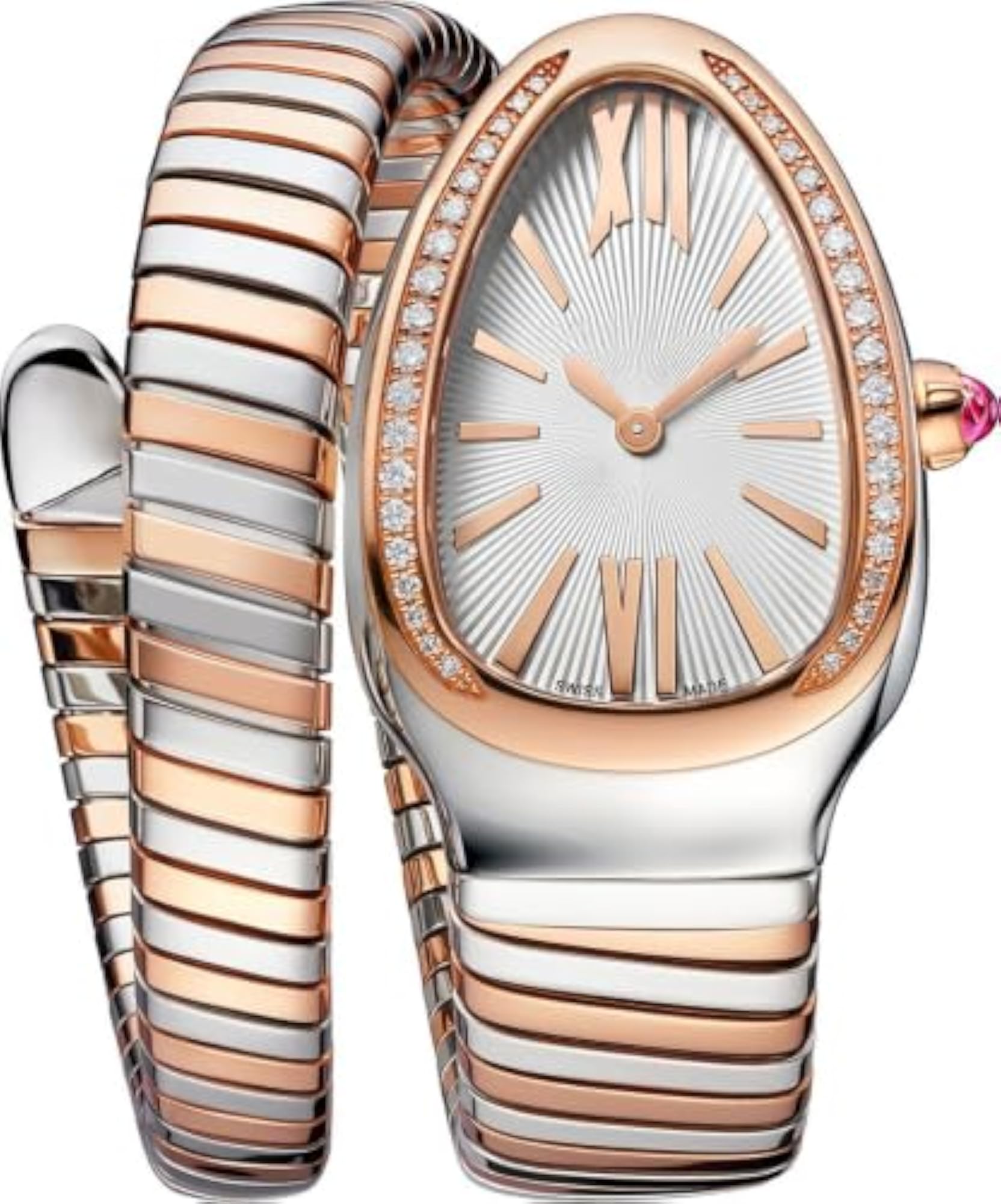 Women's Luxury Serpent Wrap Bracelet Watch, Fashionable