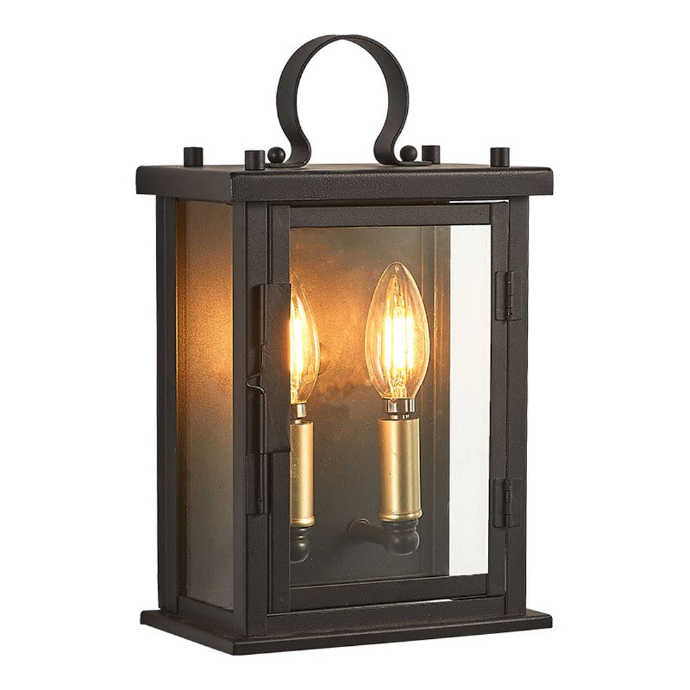 Applique murale led étanche et antirouille avec double éclairage lanterne moderne