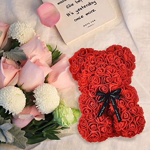 Mother's Day Rose Bear Mothers Day Rose Teddy Bear Mom Gifts Valentines Day Gifts For Her , Mother Day Unique Gifts Mom Birthday Gifts For Women Girlfriend Anniversary Christmas Valentines Gifts (Red) #TOP2