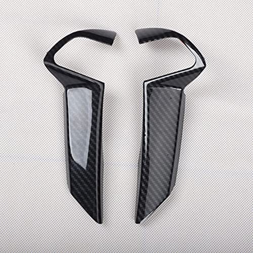SZFKACCESS for 2008 2009 2010 2011 2012 Honda Accord Carbon Fiber Style ABS Interior Steering Wheel Trim Cover 2pcs/Set (A)