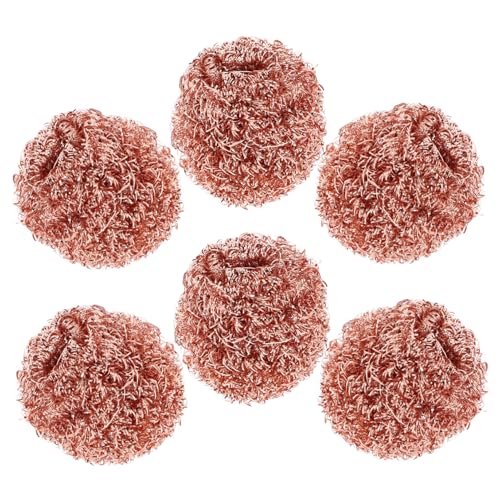 ETHZZLE Soldering Iron Cleaning Kit 6pcs Tip Cleaning Ball Copper Scrubbing Pads Solder Tips Cleaner for Welding