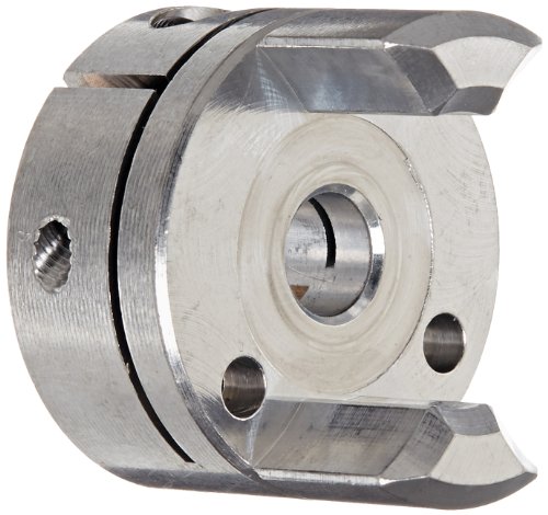 Ruland JC16-4-A Jaw Coupling Hub, Clamp Style, Polished Aluminum, .250