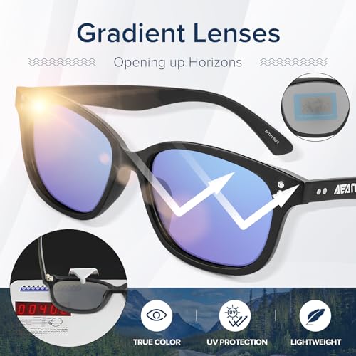 3-Pack Polarized Sunglasses – UV400 Color Mirror Lens for Teens Young Women,Lightweight Rectangular Frame Small Faces4