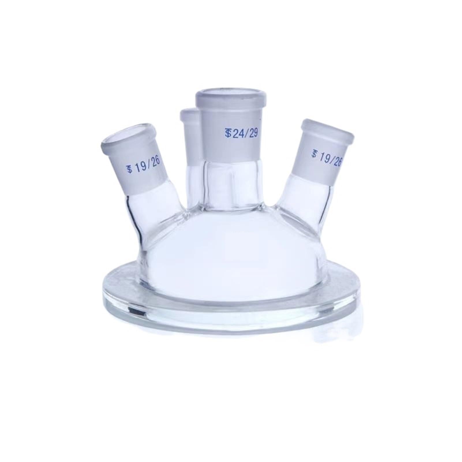 Zestaw szklanych kolb, Trzy/cztery otwarte reaktory z płaszczem do butelek reakcyjnych Laboratoryjna dwuwarstwowa kolba reakcyjna(2000mL24x24x24)