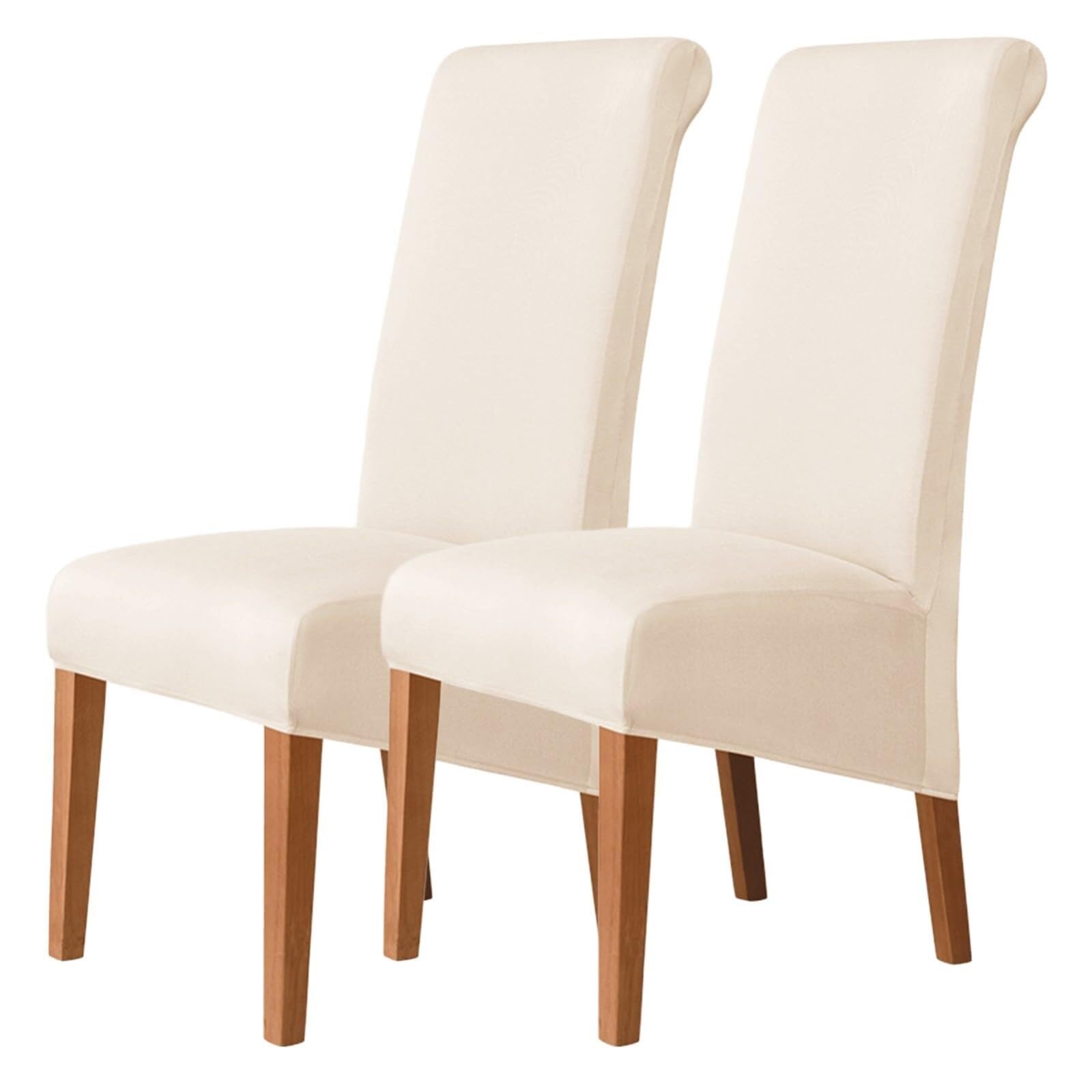 NMVAWIPT Stretch High-Back Dining Chair Covers, Removable Washable Protectors With Elastic Bottom, For Home, Restaurant, Banquet(#11,2Pcs)