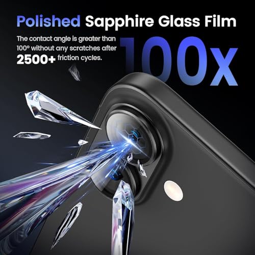 Image of Camera Lens Protector Tempered Glass for iPhone 17 - Alloy Metal Cover with Tempered Glass - Scratch Resistant, Easy Installation