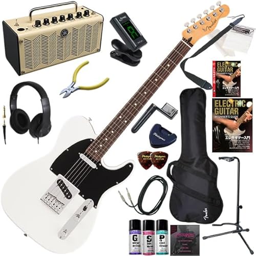 【セット品】FENDER エレキギター初心者入門 メキシコ製テレキャスター THR5が入ってる大人の19点セット PlayerII Telecaster/PWT/R(ポーラーホワイト/ローズ指板)