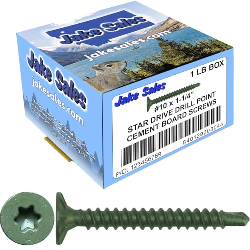 10x1-1/4 Torx Head Screws for Cement Board