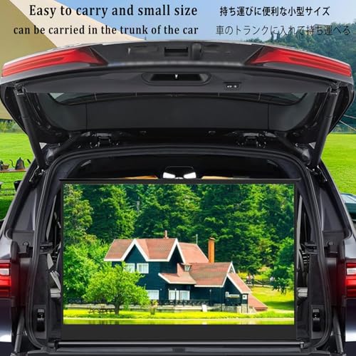 Pantalla portátil de proyección 50" 16:9 retráctil de escritorio miniatura 7