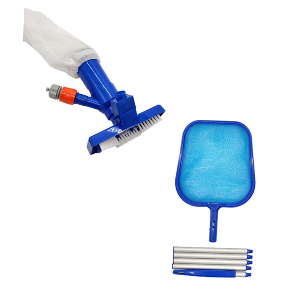 Sosoport 1 Juego Kit de Limpieza de Piscina Red de Aguas Profundas aspiradora de Piscina Red Piscina Limpio alberca Cinturón de Malla Colocar el plastico