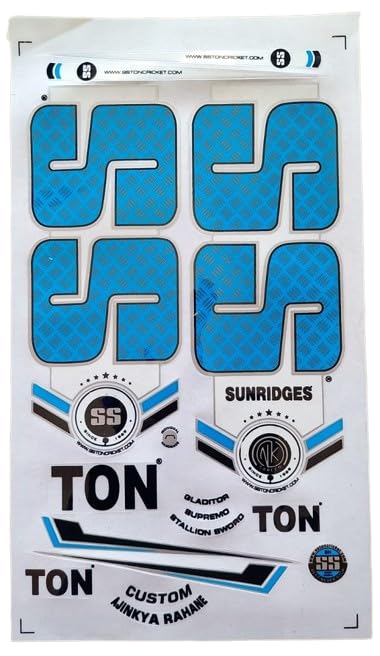 limited edition black & blue super 20 cricket bat sticker (B0CQG7R1QP) Amazon Price History, Amazon Price Tracker