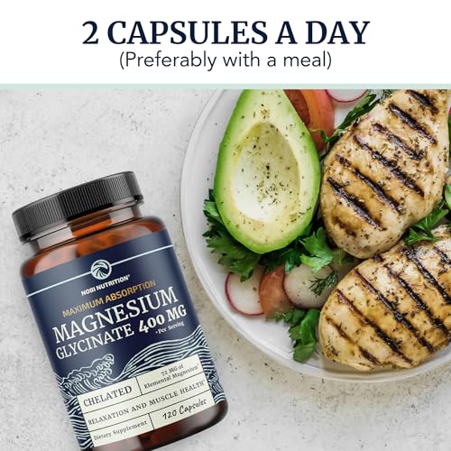 Image of Magnesium Glycinate 400mg, High Absorption, Sleep, Calm & Muscle Support