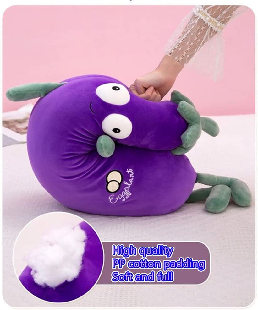Purple Large Simulation Mr. Eggplant Doll Sleeping Pillow Doll,Plush Toy Cushion (35 inch (90 cm)) - Image 3