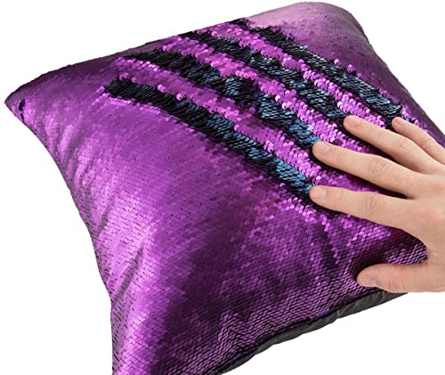 Mocofo LPSGZ 4 Pack Glitter Sequins Pillow 16X16'' Decorative Pillow Cover Sequin Pillowcase Magic thumb #4