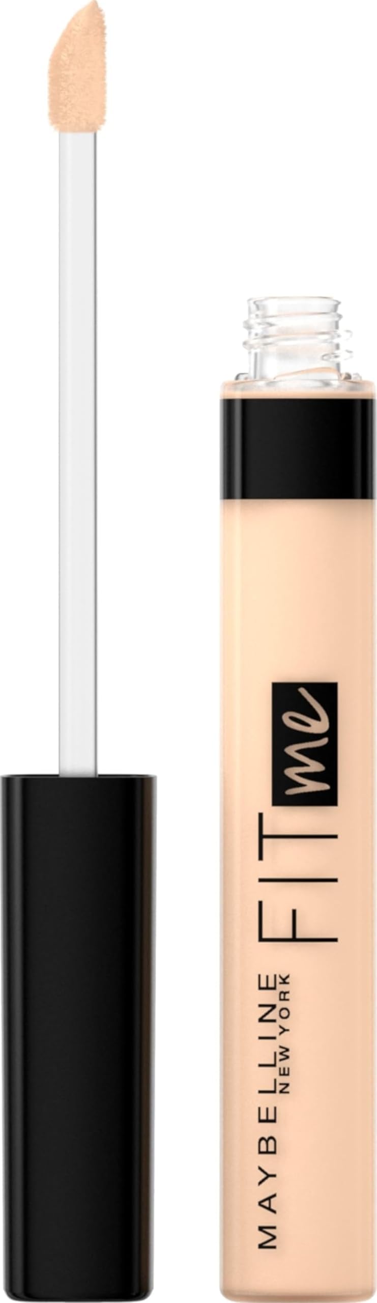 New York Fit Me Liquid Concealer Makeup, Natural Coverage, Lightweight, Conceals, Covers Oil-Free, Light, 1 Count (Packaging May Vary)