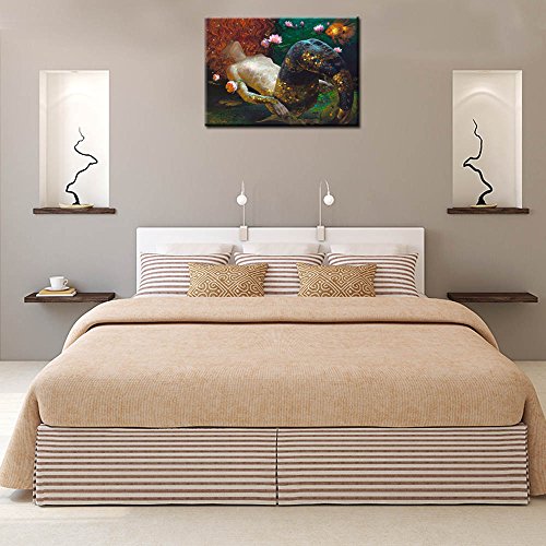 LKY ART Wall Art 3 Panel Red Tree Oil Painting Abstract Art Wall