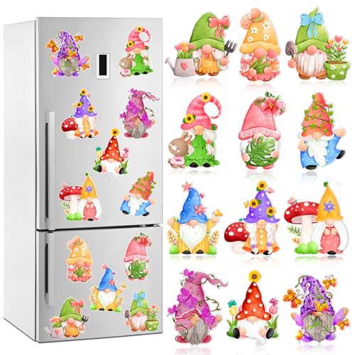 12 Imánes de Gnomos Suecos para Refrigerador miniatura 1
