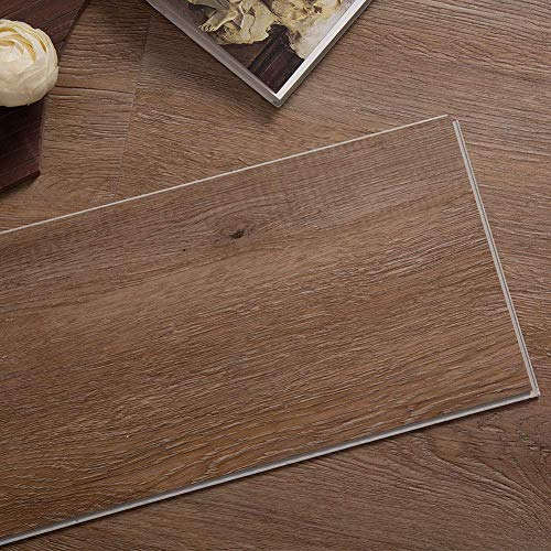 Diflart Classical Oak 23.6 sq.ft Vinyl Plank Flooring Interlocking 48x7 inch Lvt Flooring Click and Lock Waterproof Foam Back Rigid SPC Core Wood Grain Finish Pack of 10 - Thumbnail 3