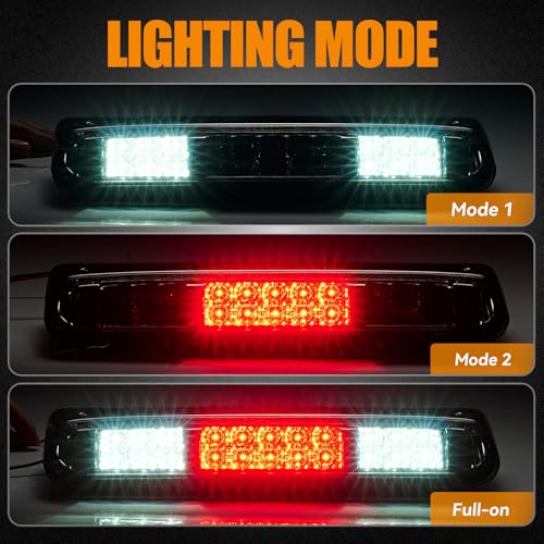 Image of Third 3rd Brake Light LED for 2004 2005 2006 2007 2008 Ford F150, High Mount Rear Brake Lights Assembly for 04-08 F-150, Waterproof Center Cab Cargo Lamp Stop Light