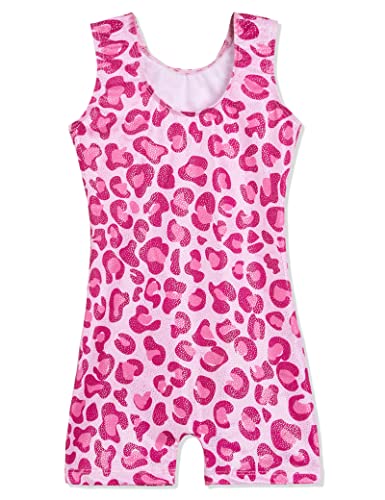Image of Domusgo Gymnastics Leotards for Girls Sparkly One Piece Biketard Size 1-10Y