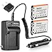 Kastar Battery 2-Pack + Charger for Fujifilm NP-45 NP-45A NP-45B NP-45S and Fujifilm FinePix XP20 XP22 XP30 XP50 XP60 XP70 XP80 XP90 XP120 T350 T360 T400 T500 T510 T550 T560 JX500 JX520 JX550 JZ310
