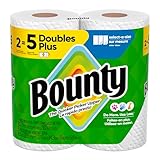 Bounty Paper Towels Select-A-Size, White, 2 Double Plus Rolls = 5 Regular Rolls