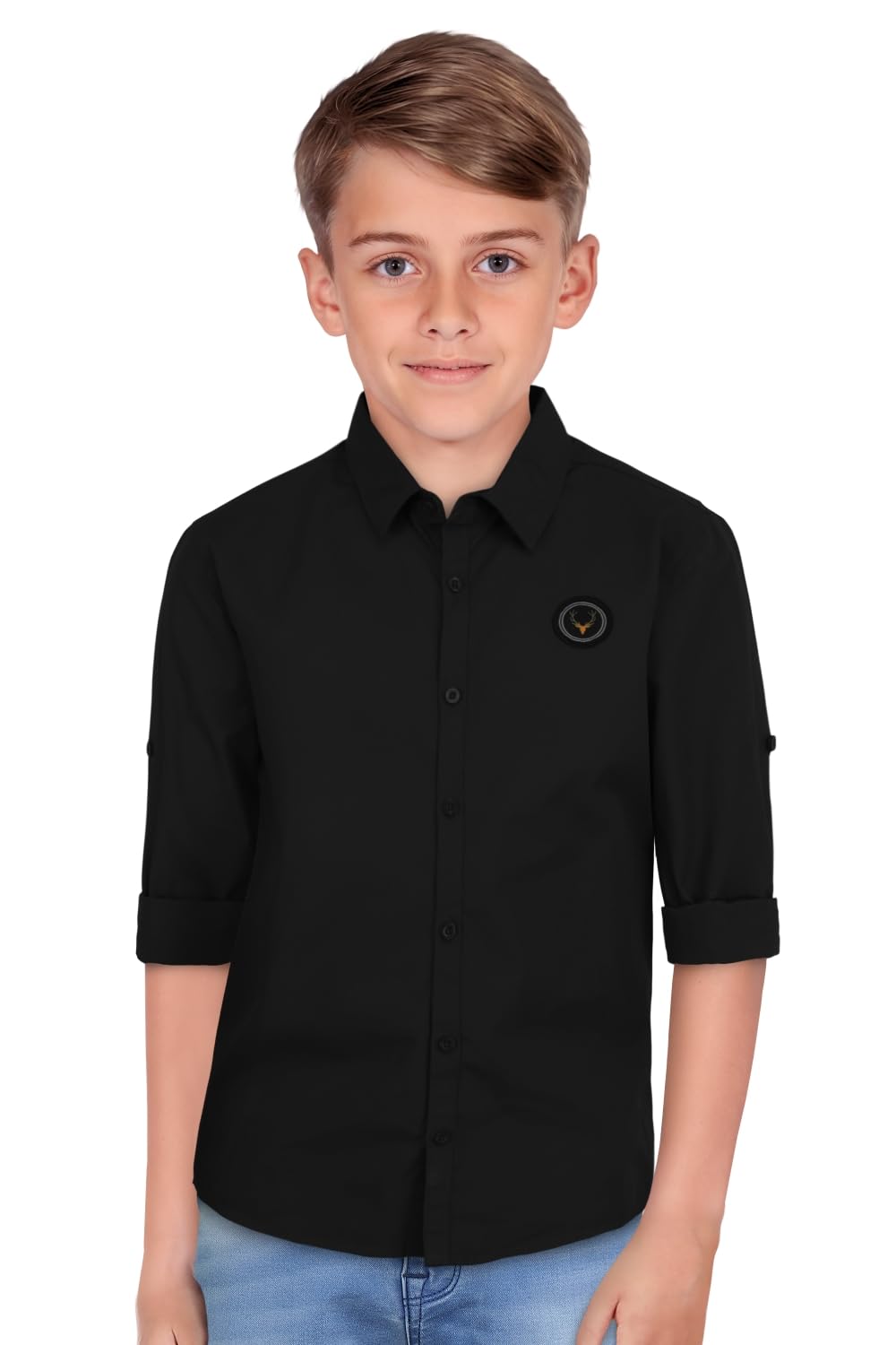Allen Solly Boy's 100% Cotton Regular Fit Shirt