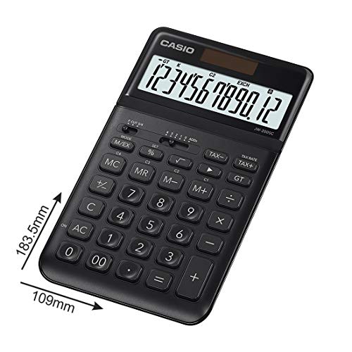 Image of Casio JW-200SC-BK Premium & Stylish Calculator (Black)