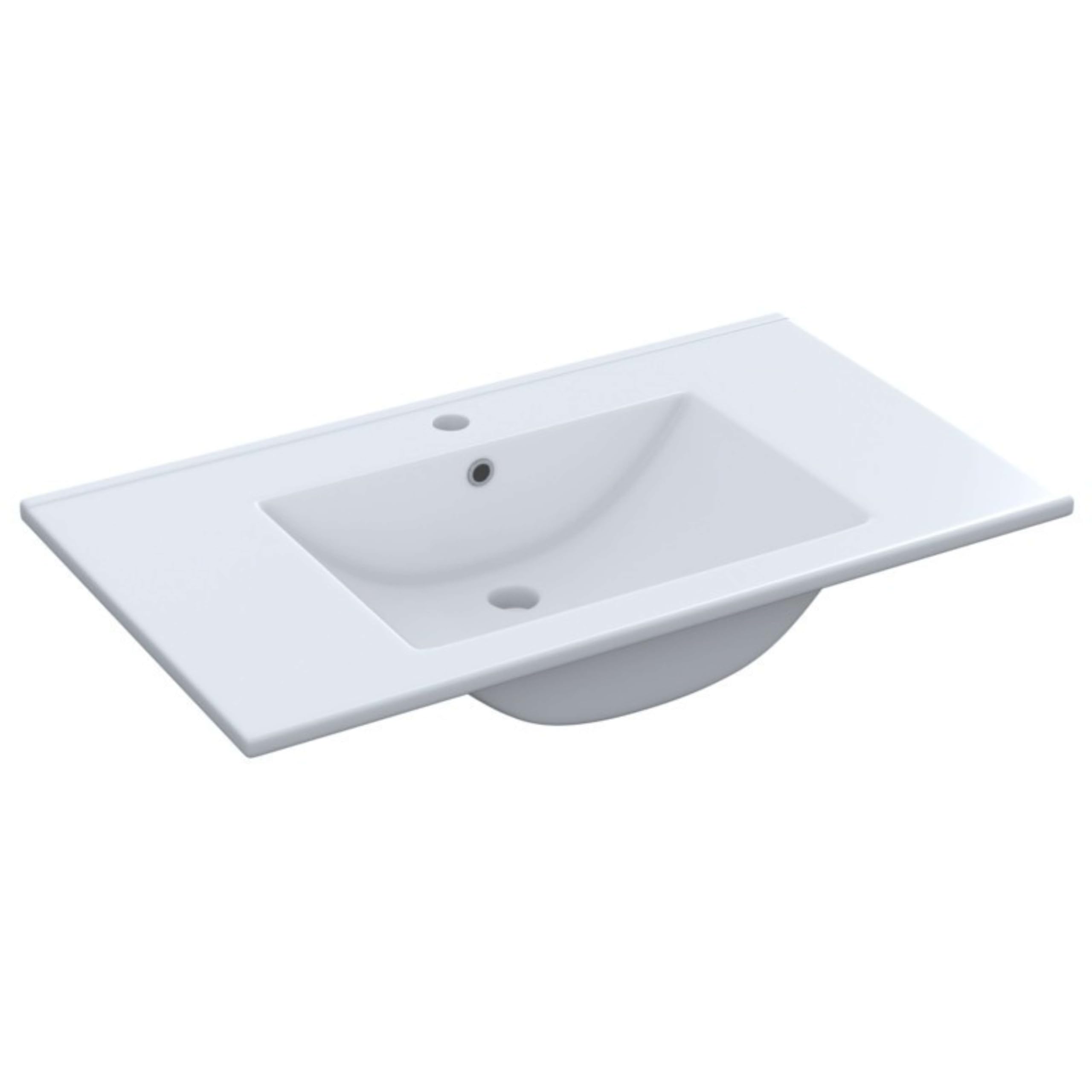 Pack de Muebles de Baño en Color Roble Nordik formado por Mueble de Baño, Espejo y Lavabo Cerámico (Tamaño de la Columna Opcional)