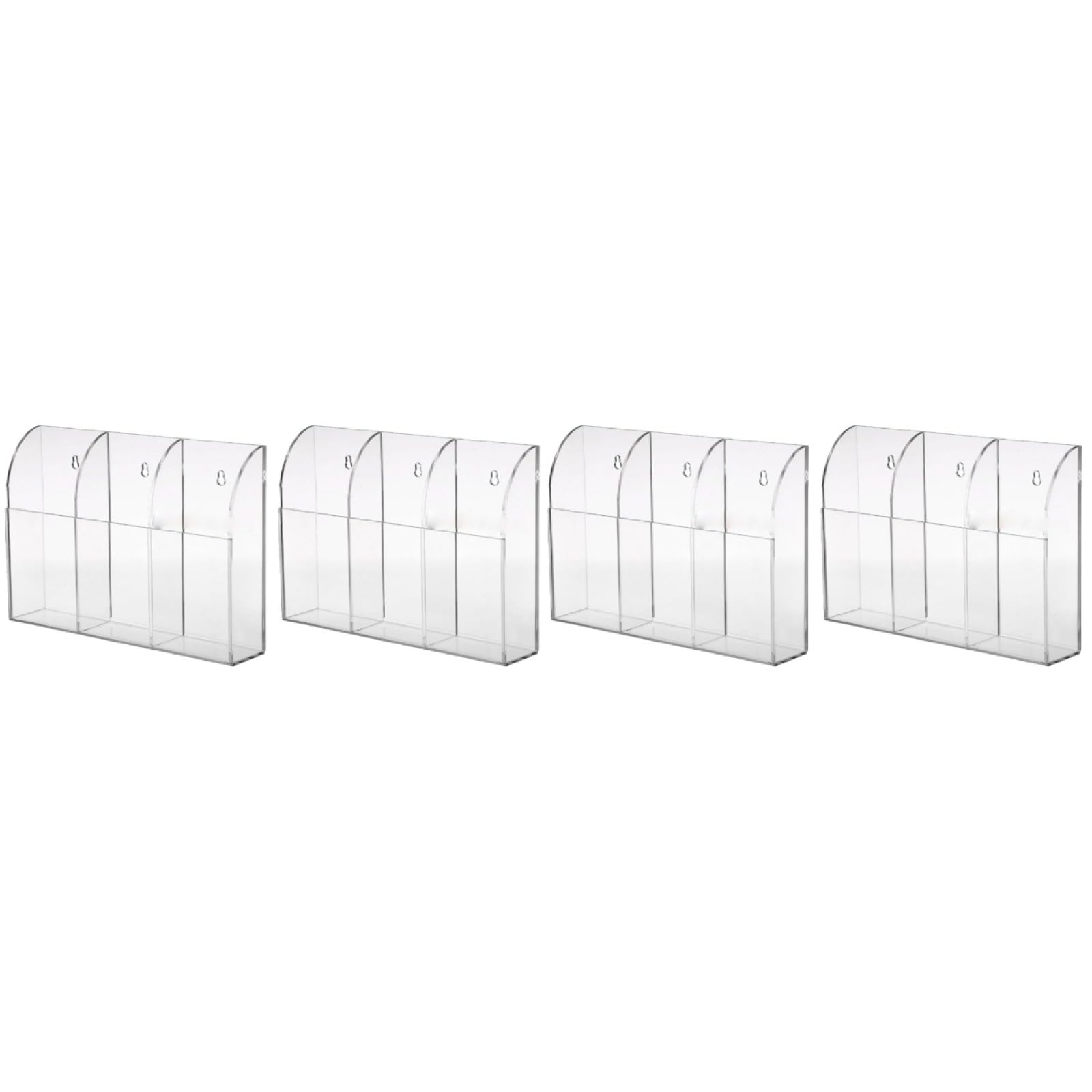 STOBAZA 2juegos Soporte De Pared Para Mandos Distancia De Acrílico Transparente Organizador De Almacenamiento Para Oficina y Hogar Para Teledirigidos Llaves y Tarjetas