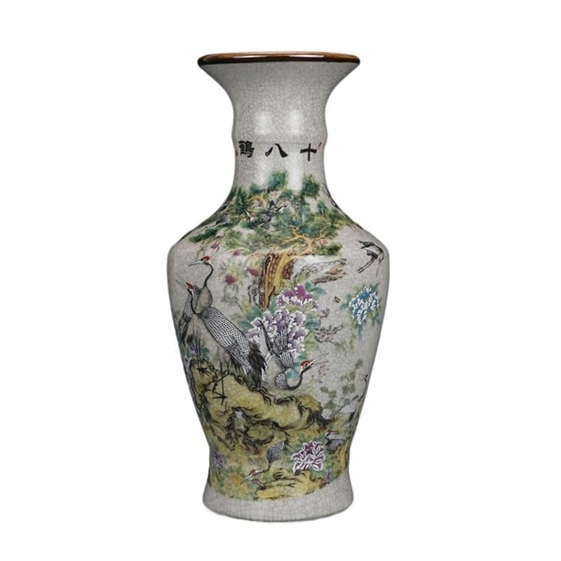 Blumenvase Vintage Porzellan Blume Anordnung Ornamente Personalisierte Stehen for Wohnzimmer Wohndeko