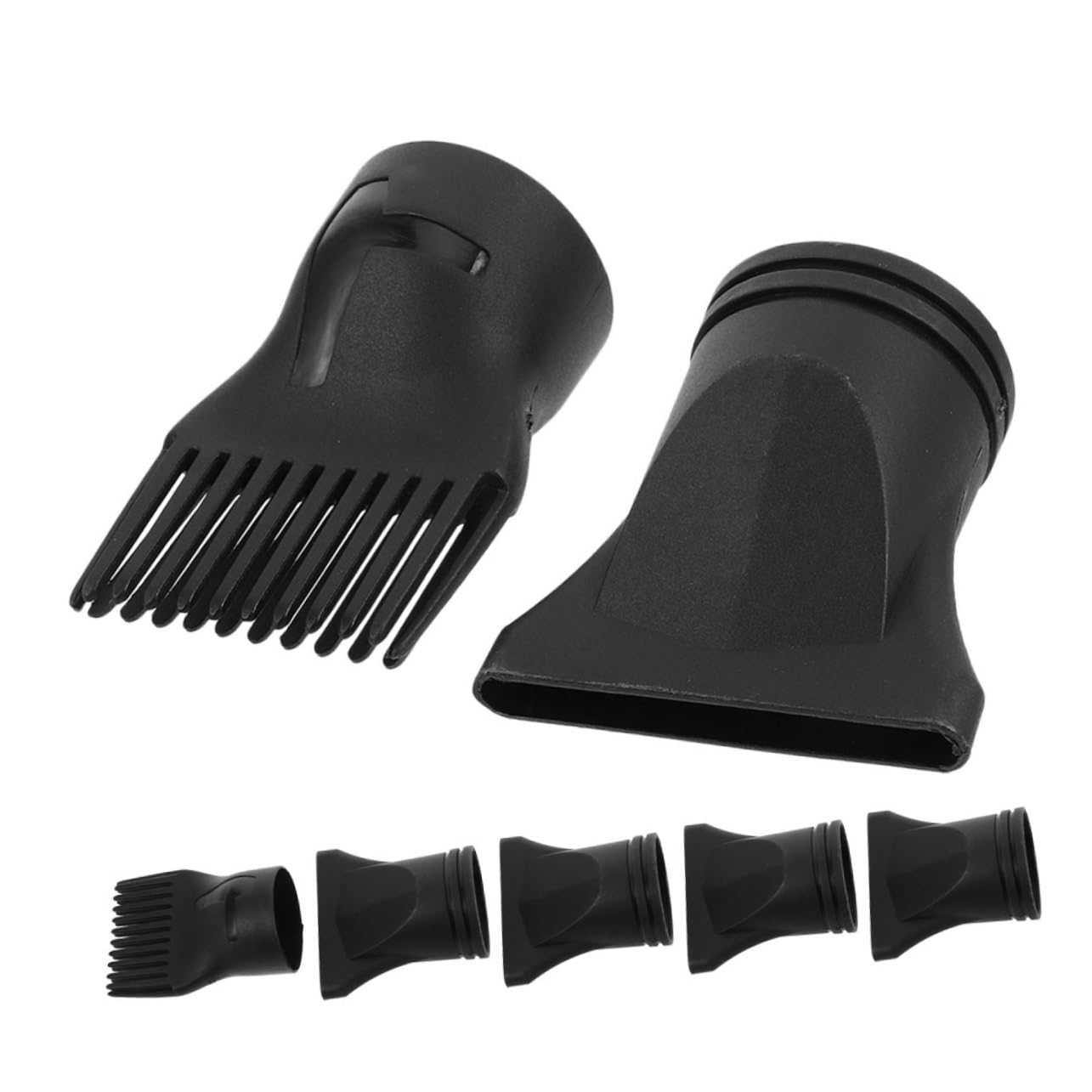 28 Pezzi Ugelli per Asciugacapelli in Plastica Becco Concentratore Stretto e Diffusore Piatto per Asciugatura Rapida Compatibili con Phon per e Domestico Accessori per Styling