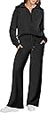 ANRABESS Women 2 Piece Outfits 2025 Fall Fashion Airport Wide Leg Pants Lounge Set Leisure Travel Vacation Clothes Sweatsuits