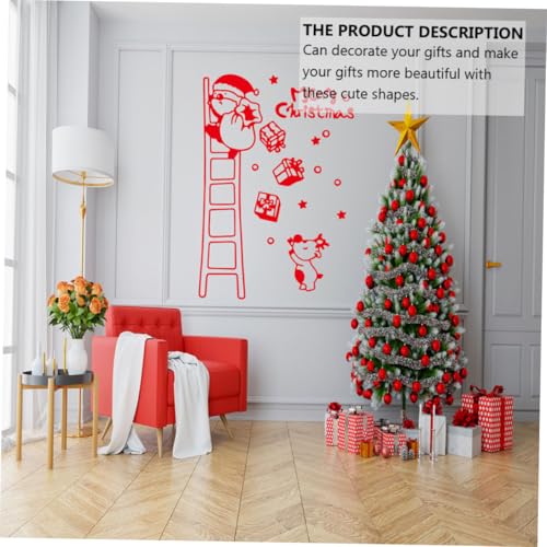 Sticker Santa Claus Navidad FRCOLOR 70x50cm Rojo miniatura 4