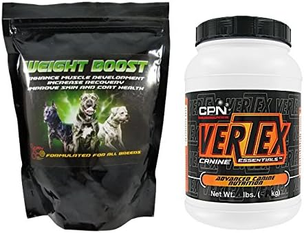 Vertex Essentials Formula & Weight Boost for Dogs Combo Pack (Vertex 4lb, Weight Boost 2lb)