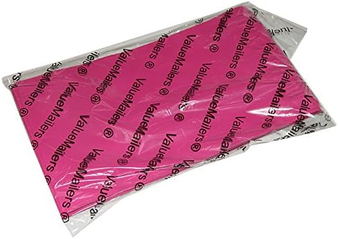 ValueMailers 50-Pack #000 (4" x 8") Hot Pink Bubble Padded Poly Mailer Shipping Envelope Bags with Self Adhesive Strip, Water Resistant, 4 x 8 Inch