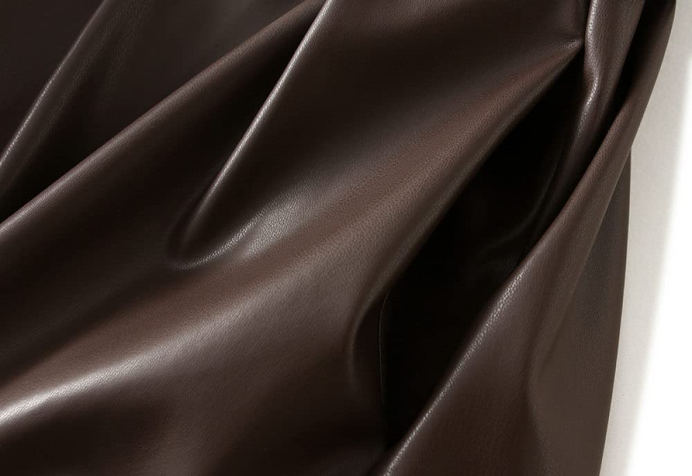 Gonne Da Donna,Gonna Longuette Da Donna Gonna In Pelle Plissettata Con Elastico A Vita Alta Marrone Con Cerniera Per Cintura In Tasca Con Cerniera A Trapezio Gonne Lunghe Alla Moda Increspato A Trap