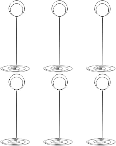 Radezon Paquete de 10 soportes para nĂşmeros de mesa de 8.75 pulgadas de alto, portatarjetas de mesa, portarretratos de alambre, portatarjetas de Radezon Paquete de 10 soportes para nĂşmeros de mesa de 8.75 pulgadas de alto, portatarjetas de mesa, portarretratos de alambre, portatarjetas de