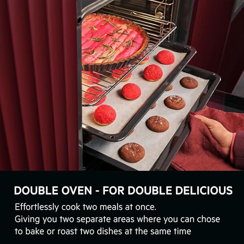 AEG 6000 Series SurroundCook Built In Double Oven, DCB535060M, 61L, Catalytic Self Clean, LED Display, Multilevel Cooking, Stainless Steel, Anti-fingerprint, Grill, Pizza, Defrost, A+ - Image 3