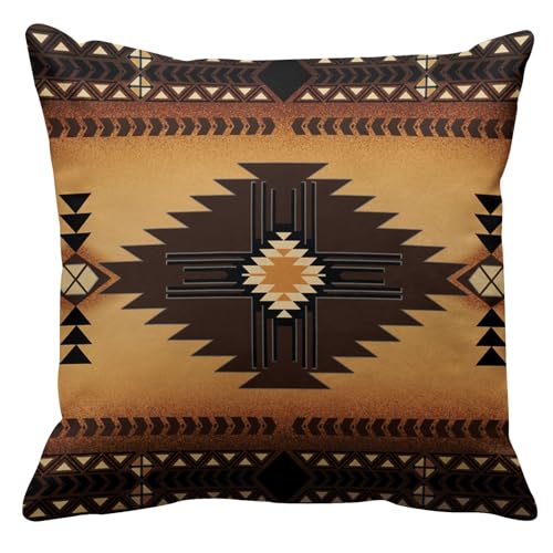 Emvency Throw Pillow Cover Santa Fe Creams South Western Decorative Pillow Case Home Decor Square 20 x 20 Inch Pillowcase
