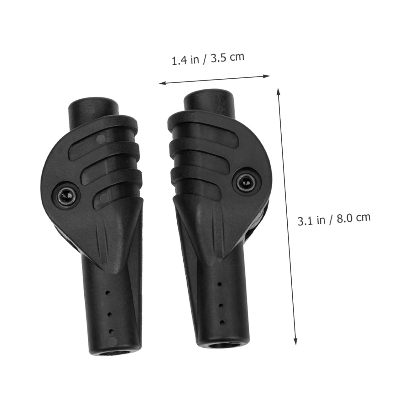 HANABASS Kit De Réparation De Tente Fournitures De Tente De Camping Accessoires D'extérieur Adaptateur De Tige De Support De Tente Accessoire De Tente Fibre De Carbone Black