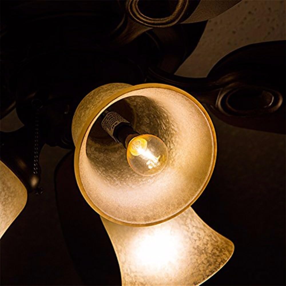 HHF Iluminación del hogar, Paquete de 5, lámpara de filamento LED Vintage E12/E14 1W AC220V G40 Bombilla LED lámpara de Noche Colgante Fuente de luz(E14-220V)