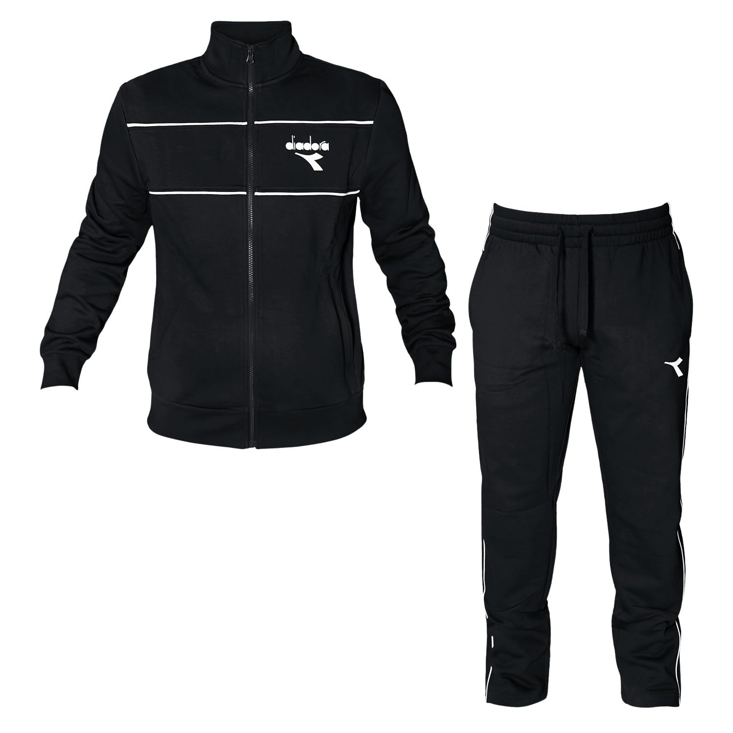 Diadora TRACKSUIT FZ II (BR) COLOR 80013 - BLACK, SIZE LARGE 80013 - BLACK Large