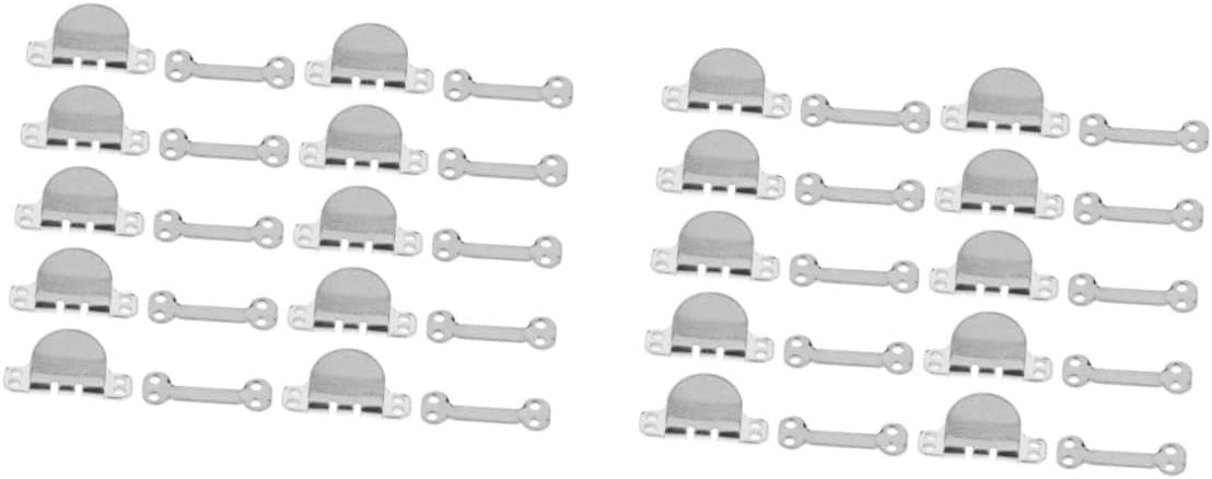 20sets Pant Hooks and Eye Closures Trouser Fasteners for DIY Clothing and Crafting for Pants Skirts